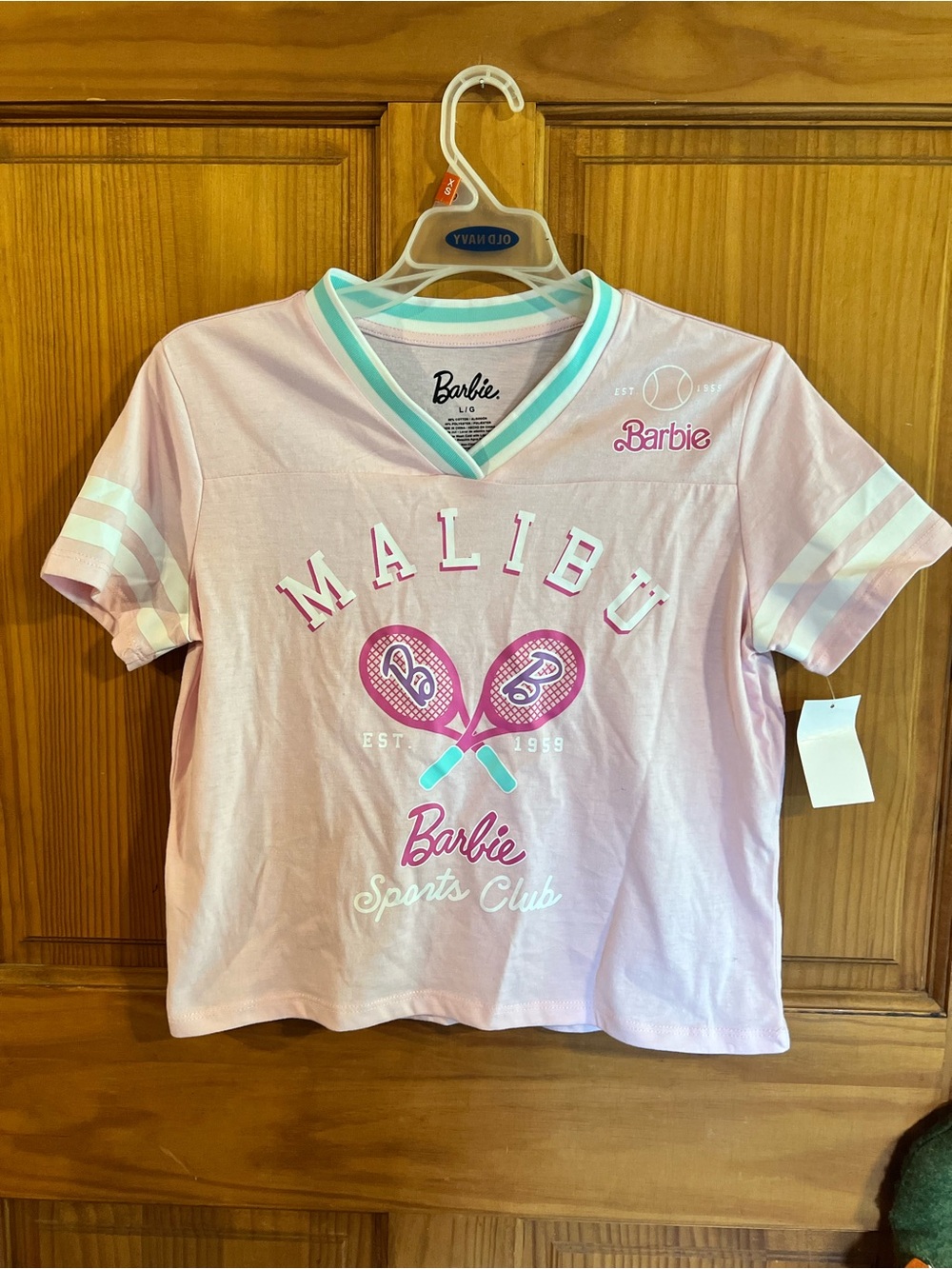 Kohl's Barbie Pink Malibu Sports Club Tee